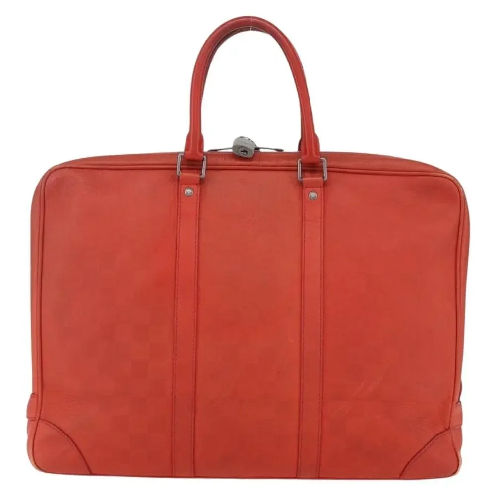 Louis Vuitton Damier Infini Porte Documents Voyage Business Bag Orange